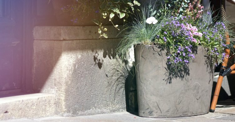 ODCIENIE SZAROŚCI I ZIELEŃ betonowe szare donice kraków